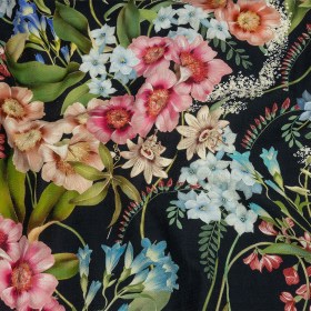 Mood Exclusive Navy Florist’s Cuttings Stretch Cotton Woven Mood Exclusive Navy Florist’s Cuttings Stretch Cotton Woven