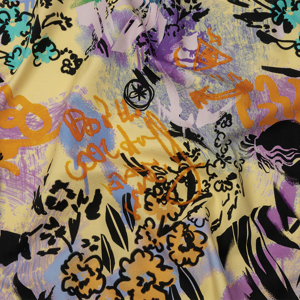 Stretch Cotton Canvas Print – Purple and Yellow Graffiti – Mood Exclusive Graffiti Lane Stretch Cotton Canvas Print – Purple and Yellow Graffiti – Mood Exclusive Graffiti Lane