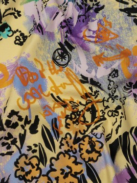 Stretch Cotton Canvas Print – Purple and Yellow Graffiti – Mood Exclusive Graffiti Lane Stretch Cotton Canvas Print – Purple and Yellow Graffiti – Mood Exclusive Graffiti Lane