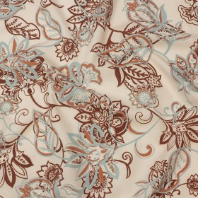 Cotton Poplin Print – Cream, Burgundy and Blue Floral – Mood Exclusive Floral Mirage Cotton Poplin Print – Cream, Burgundy and Blue Floral – Mood Exclusive Floral Mirage