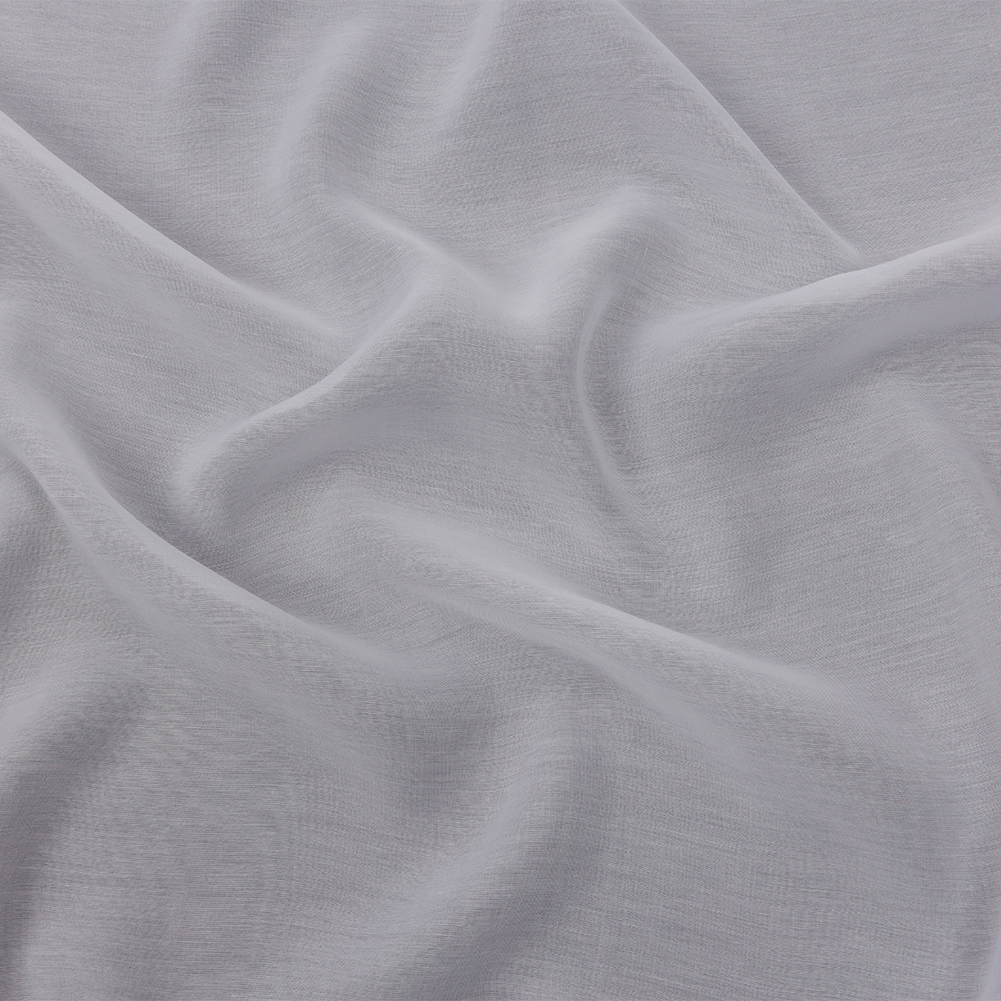 Silk and Viscose Voile – White Silk and Viscose Voile – White