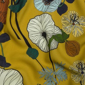 Mood Exclusive Yellow How Gardens Grow Viscose Woven Mood Exclusive Yellow How Gardens Grow Viscose Woven