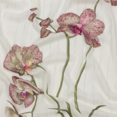 Mood Exclusive White Spotted Moth Orchid Metallic Pinstriped Viscose Dobby Mood Exclusive White Spotted Moth Orchid Metallic Pinstriped Viscose Dobby