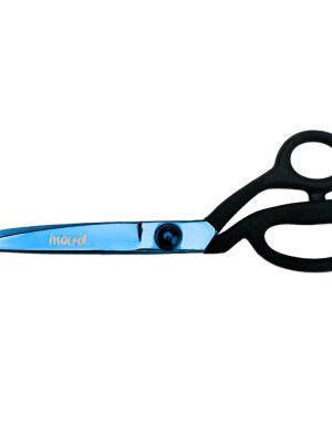 Mood 9″ Metallic Blue Knife-Edge Dressmaker’s Shears with Matte Rubber Grips Mood 9″ Metallic Blue Knife-Edge Dressmaker’s Shears with Matte Rubber Grips
