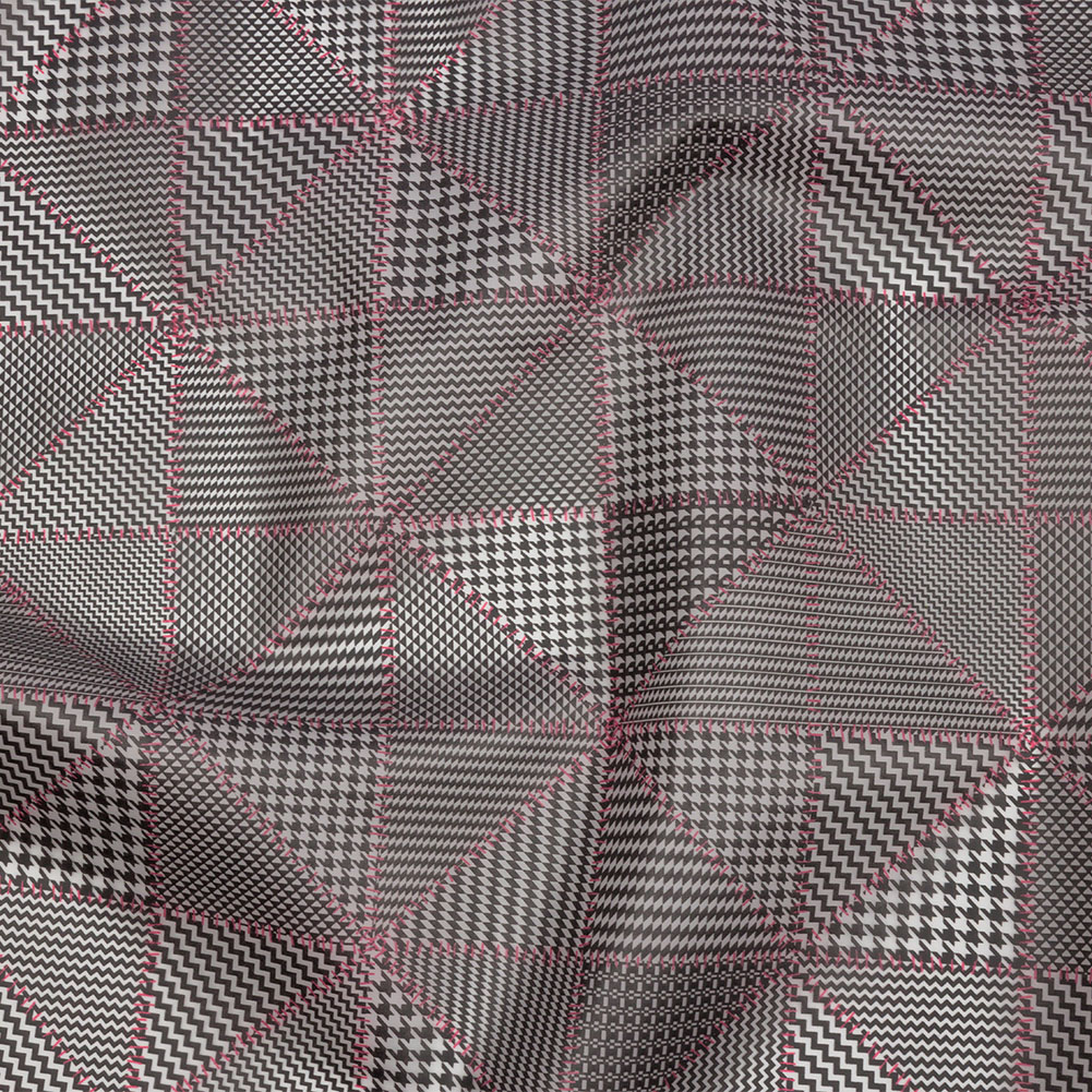 Black and Red Weaving Patterns Translucent Vinyl Black and Red Weaving Patterns Translucent Vinyl