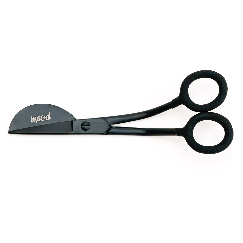 Mood Matte Black Duckbill Applique Scissors with Matte Rubber Grips – 6″ Mood Matte Black Duckbill Applique Scissors with Matte Rubber Grips – 6″