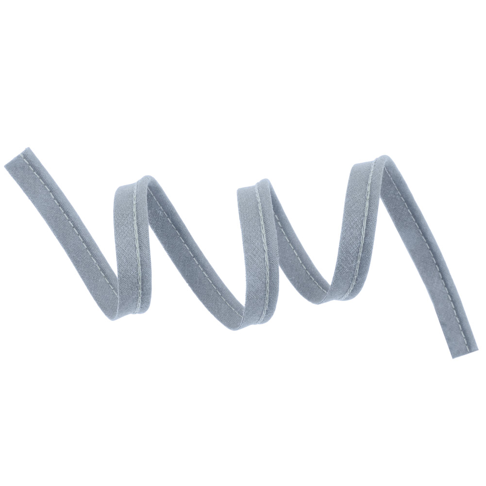 Pepper French Gray Blue Cotton Blend Piping - 10mm