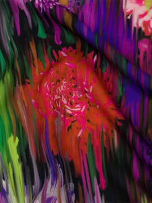 Mood Exclusive Large Chrysanthemum Stream Supple Viscose Woven Mood Exclusive Large Chrysanthemum Stream Supple Viscose Woven