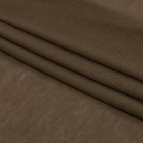 Famous Designer Dark Beige Viscose and Cotton Lightweight Interlock Knit Famous Designer Dark Beige Viscose and Cotton Lightweight Interlock Knit