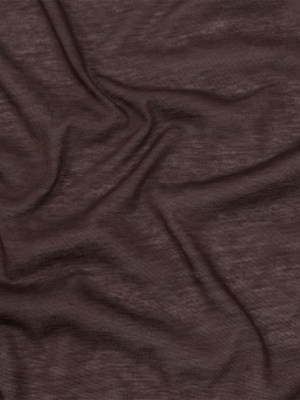 Famous Designer Brown Featherweight Cotton Jersey Famous Designer Brown Featherweight Cotton Jersey