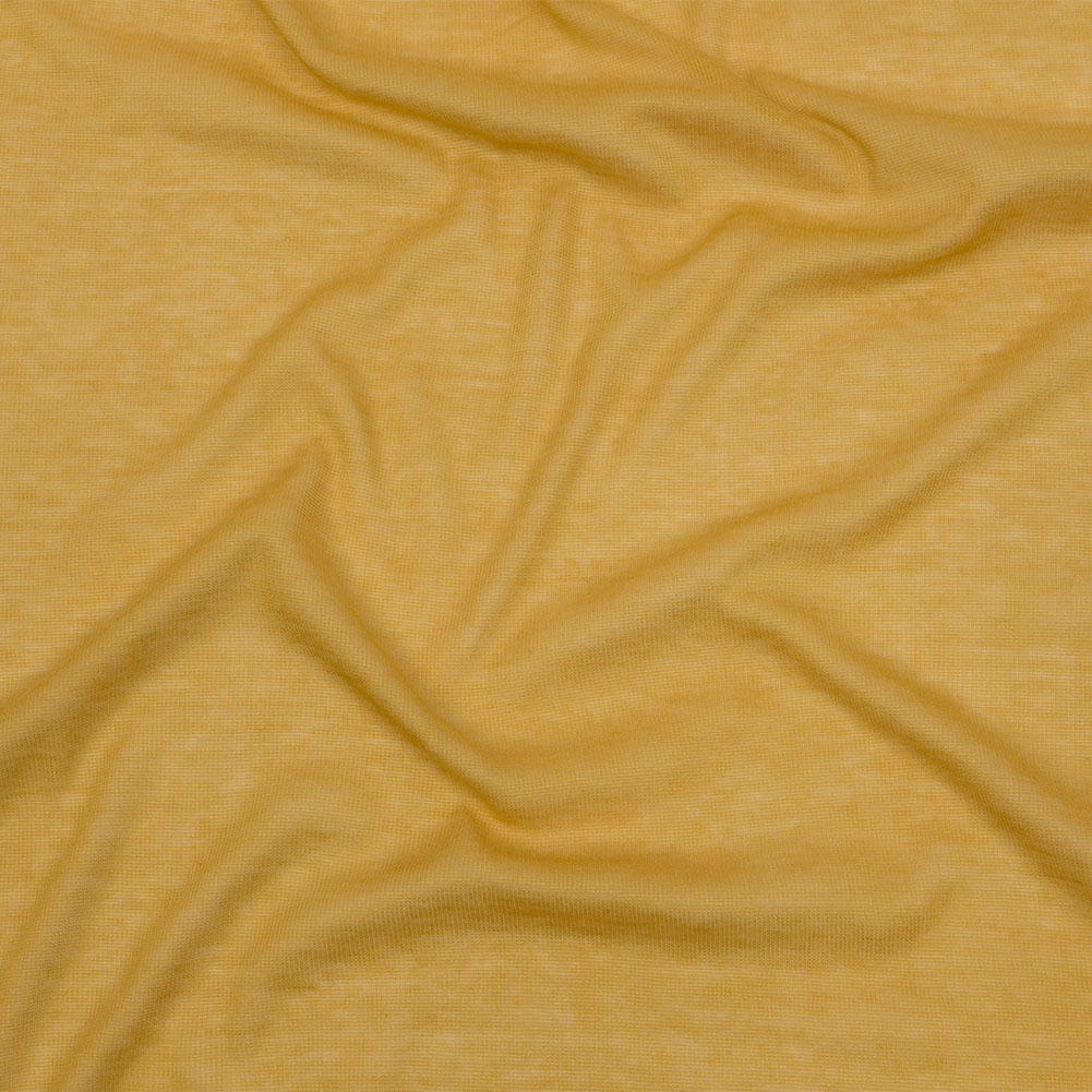 Famous Designer Goldenrod Viscose and Cotton Lightweight Interlock Knit Famous Designer Goldenrod Viscose and Cotton Lightweight Interlock Knit