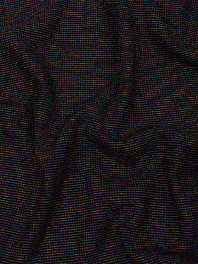 Black and Metallic Rainbow Stretch Rib Knit Black and Metallic Rainbow Stretch Rib Knit