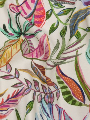 Mood Exclusive White Spring Fling Dream Gauzy Viscose Crepe Mood Exclusive White Spring Fling Dream Gauzy Viscose Crepe