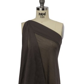 Famous Designer Dark Gray Featherweight Cotton Jersey Famous Designer Dark Gray Featherweight Cotton Jersey