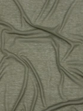 Famous Designer Olive Viscose and Cotton Lightweight Interlock Knit Famous Designer Olive Viscose and Cotton Lightweight Interlock Knit