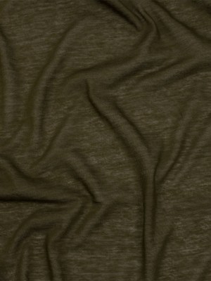 Famous Designer Seaweed Green Featherweight Cotton Jersey Famous Designer Seaweed Green Featherweight Cotton Jersey