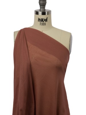 Famous Designer Light Rust Lightweight Cotton Interlock Knit Famous Designer Light Rust Lightweight Cotton Interlock Knit