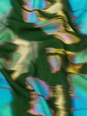 Gauzy Wrinkled Rayon Woven Print – Blue and Green Abstract – Mood Exclusive Butterfly Blur Gauzy Wrinkled Rayon Woven Print – Blue and Green Abstract – Mood Exclusive Butterfly Blur