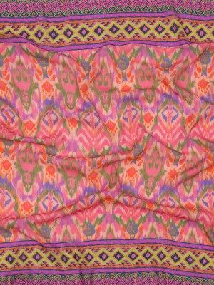 Gauzy Wrinkled Rayon Woven Panel Print – Pink and Purple Geometric Ikat – Mood Exclusive Sunny Square Gauzy Wrinkled Rayon Woven Panel Print – Pink and Purple Geometric Ikat – Mood Exclusive Sunny Square