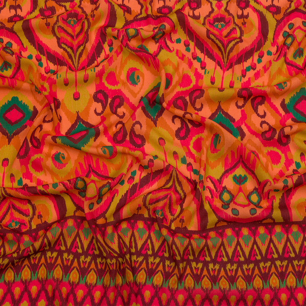 Gauzy Wrinkled Rayon Woven Print – Orange and Red Abstract Ikat – Mood Exclusive Mangrove Groove Gauzy Wrinkled Rayon Woven Print – Orange and Red Abstract Ikat – Mood Exclusive Mangrove Groove