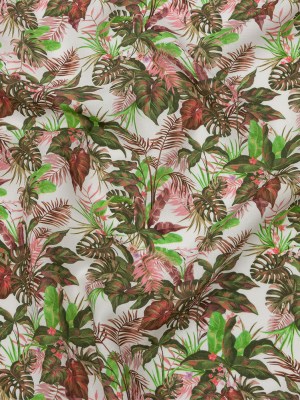 Mood Exclusive White Poison Gardens Viscose Shirting Mood Exclusive White Poison Gardens Viscose Shirting