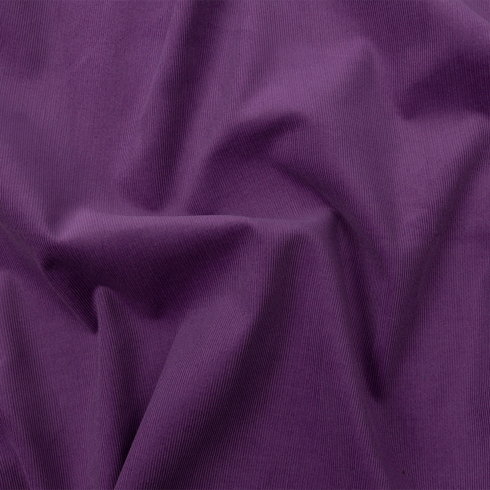 Featherwale Cotton Corduroy – Aubergine – Dawn Collection Featherwale Cotton Corduroy – Aubergine – Dawn Collection