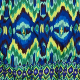 Mood Exclusive Peacock Parade Stretch Sustainable Rayon Batiste Mood Exclusive Peacock Parade Stretch Sustainable Rayon Batiste