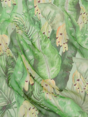Mood Exclusive Banana Bonanza Crinkled Polyester Chiffon Mood Exclusive Banana Bonanza Crinkled Polyester Chiffon