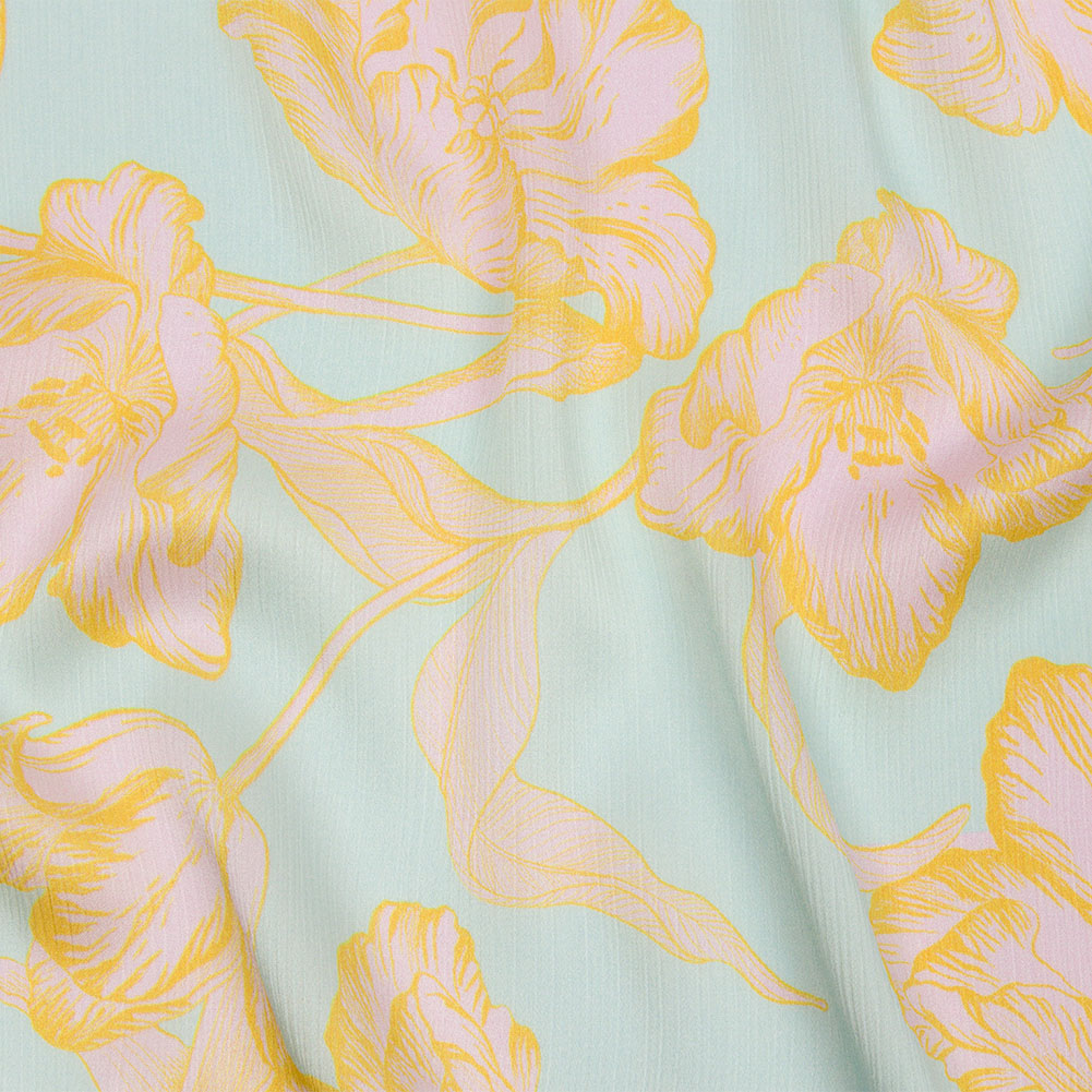 Mood Exclusive Nymphaea Crinkled Polyester Charmeuse Mood Exclusive Nymphaea Crinkled Polyester Charmeuse