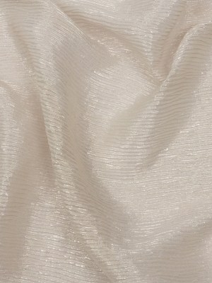 Polyester Chiffon Plisse with All-Over Foil – Greige and Gold – Honey Collection Polyester Chiffon Plisse with All-Over Foil – Greige and Gold – Honey Collection
