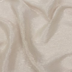 Polyester Chiffon Plisse with All-Over Foil – Greige and Gold – Honey Collection Polyester Chiffon Plisse with All-Over Foil – Greige and Gold – Honey Collection