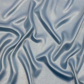 Ultra-Smooth Polyester Georgette with Foiling – Blue and Silver – Valeria Collection Ultra-Smooth Polyester Georgette with Foiling – Blue and Silver – Valeria Collection