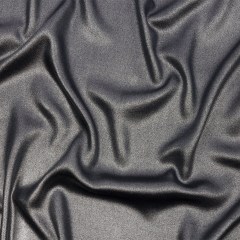 Ultra-Smooth Polyester Georgette with Foiling – Midnight and Silver – Valeria Collection Ultra-Smooth Polyester Georgette with Foiling – Midnight and Silver – Valeria Collection