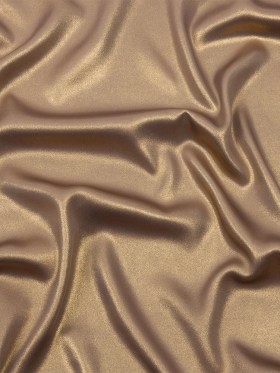 Ultra-Smooth Polyester Georgette with Foiling – Taupe and Gold – Valeria Collection Ultra-Smooth Polyester Georgette with Foiling – Taupe and Gold – Valeria Collection