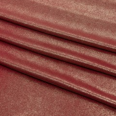 Polyester Interlock Knit with Gold Foiling – Brick – Oriana Collection Polyester Interlock Knit with Gold Foiling – Brick – Oriana Collection