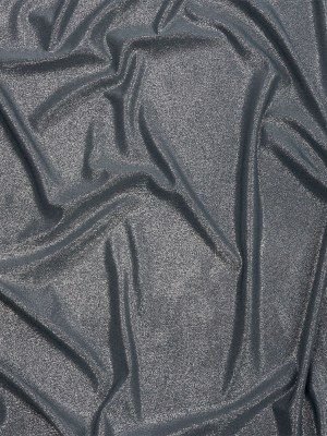Foiled ITY Interlock Knit – Steel Gray and Silver – Gaby Collection Foiled ITY Interlock Knit – Steel Gray and Silver – Gaby Collection