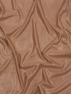 Foiled ITY Interlock Knit – Camel and Gold – Gaby Collection Foiled ITY Interlock Knit – Camel and Gold – Gaby Collection