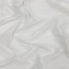 Polyester Chiffon with Abstract Pleats and Gold Foil – Silver Gray – Melia Collection Polyester Chiffon with Abstract Pleats and Gold Foil – Silver Gray – Melia Collection