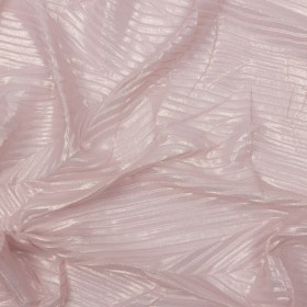 Polyester Chiffon with Abstract Pleats and Gold Foil – Pink – Melia Collection Polyester Chiffon with Abstract Pleats and Gold Foil – Pink – Melia Collection
