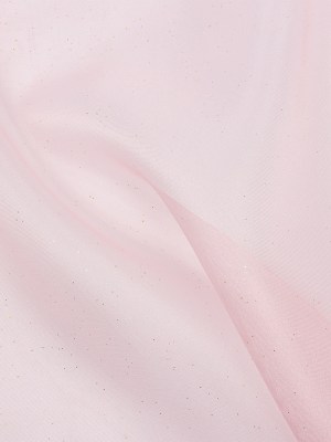 Polyester Mesh Organza with Gold Glitter – Baby Pink – Starlight Collection Polyester Mesh Organza with Gold Glitter – Baby Pink – Starlight Collection