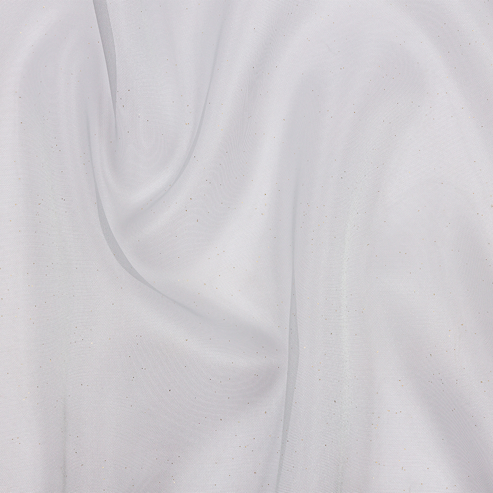 Polyester Mesh Organza with Gold Glitter – Pale Blue – Starlight Collection Polyester Mesh Organza with Gold Glitter – Pale Blue – Starlight Collection