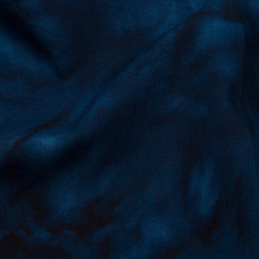 Island Batiks Foundation Basics Navy Abstract Quilting Cotton