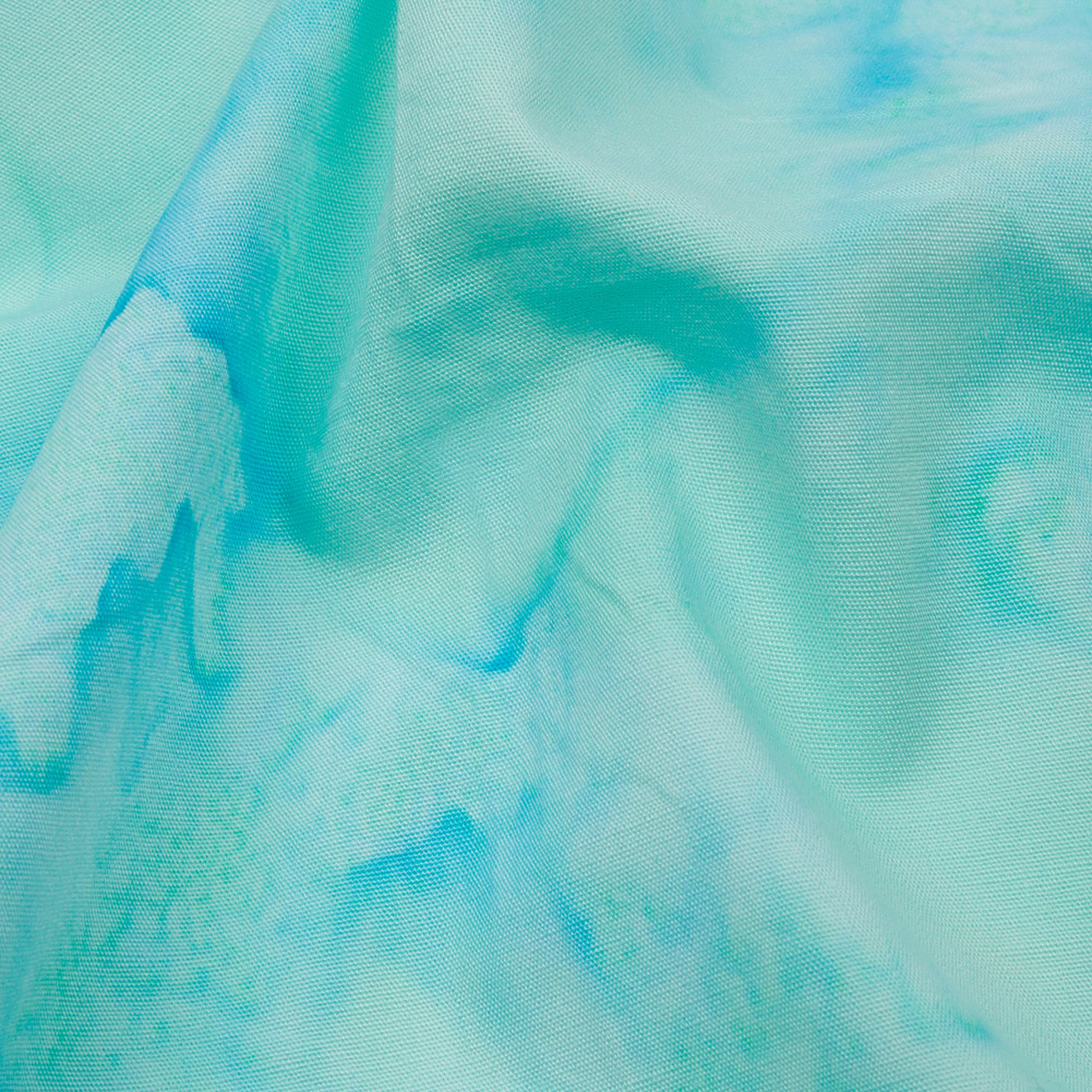 Island Batiks Foundation Basics Aqua Abstract Quilting Cotton