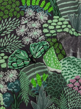 Stretch Cotton Twill Print – Green Mushrooms and Flowers – Mood Exclusive Woodland Escape Stretch Cotton Twill Print – Green Mushrooms and Flowers – Mood Exclusive Woodland Escape