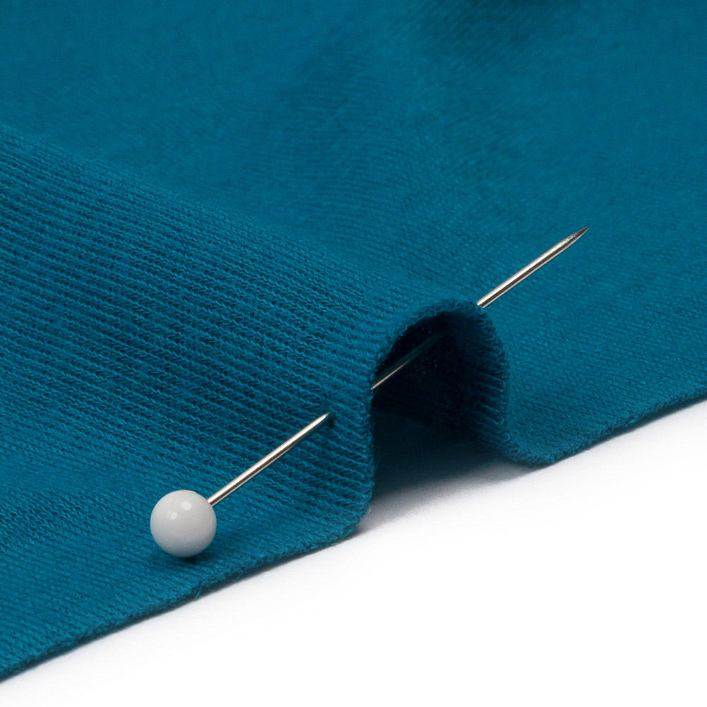 Teal Recycled Polyester Interlock Knit Teal Recycled Polyester Interlock Knit