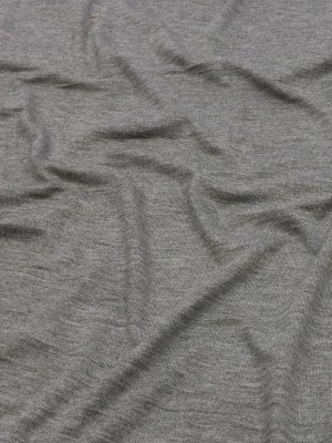 Heathered Gray Stretch Rayon Jersey Heathered Gray Stretch Rayon Jersey