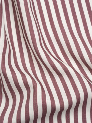 Medium Weight Linen Woven – Dusty Plum Stripes – Lydia Collection Medium Weight Linen Woven – Dusty Plum Stripes – Lydia Collection