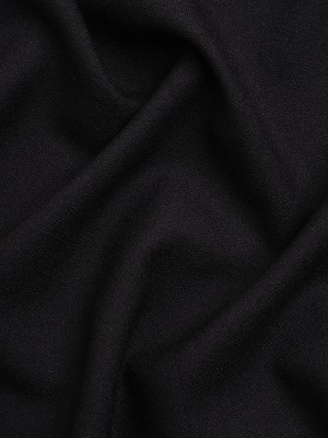 Black Heavy Wool Crepe Black Heavy Wool Crepe