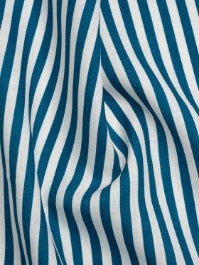 Medium Weight Linen Woven – Teal Stripes – Lydia Collection Medium Weight Linen Woven – Teal Stripes – Lydia Collection