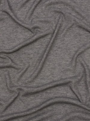 Heathered Pewter Lightweight Rayon Rib Knit Heathered Pewter Lightweight Rayon Rib Knit